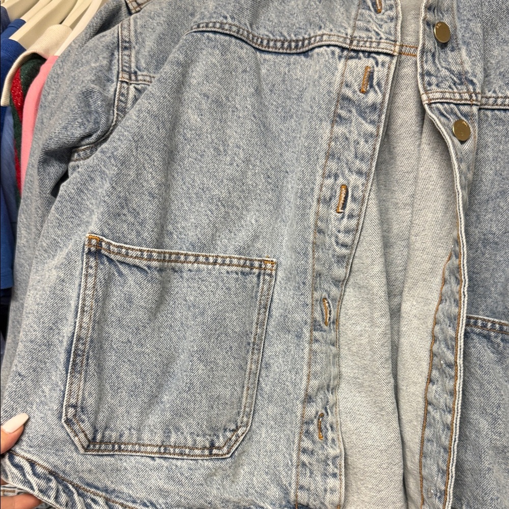 Zara Classic Blue Denim Jacket - Picture 4 of 5